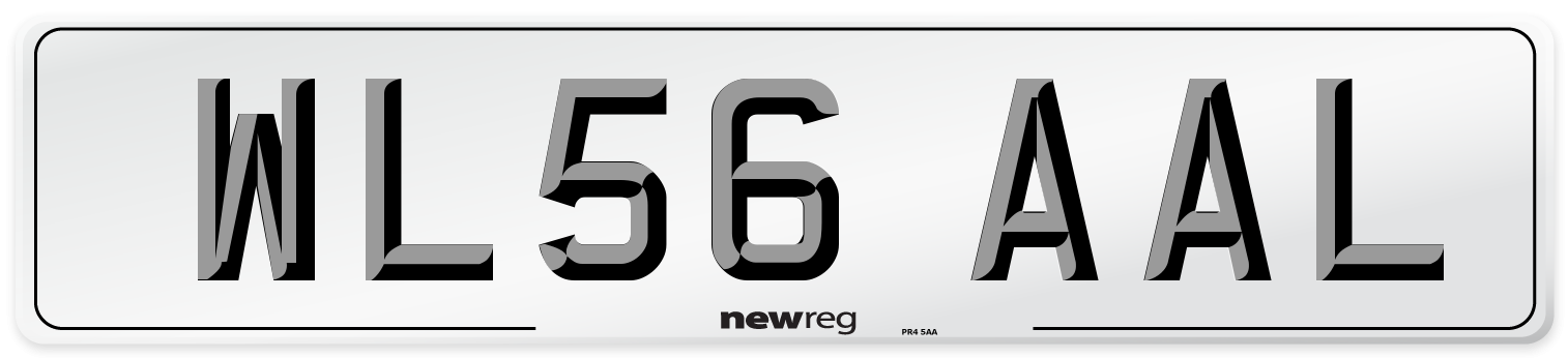 WL56 AAL Number Plate from New Reg